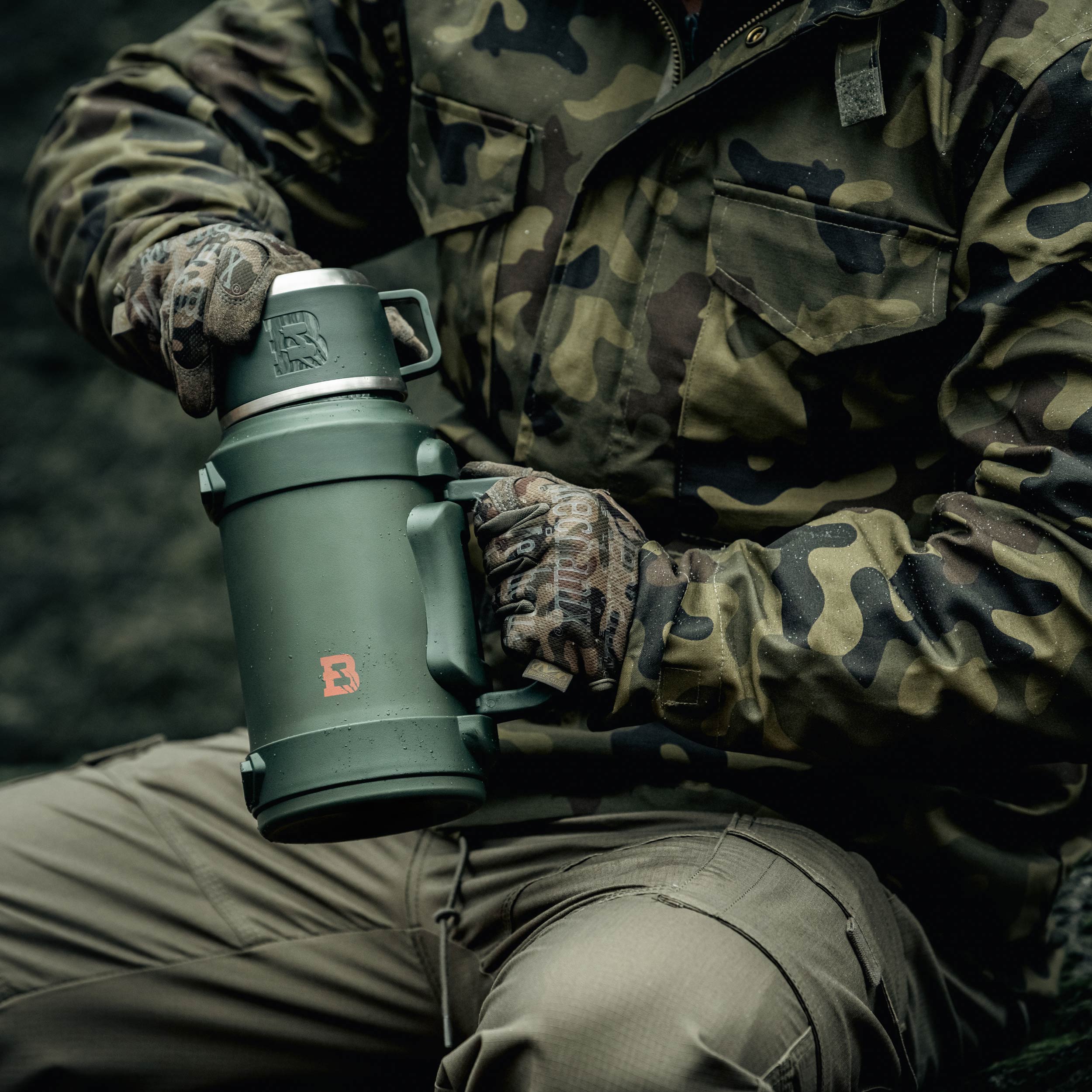 Thermos 1,3 L Badger Outdoor - Olive