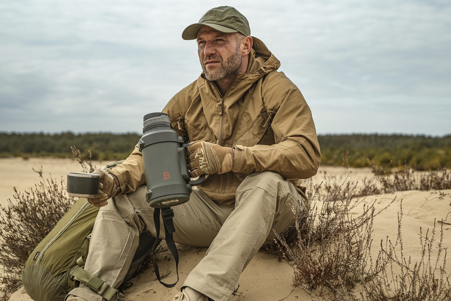 Thermos Big Boy 1,3 L Badger Outdoor - Olive