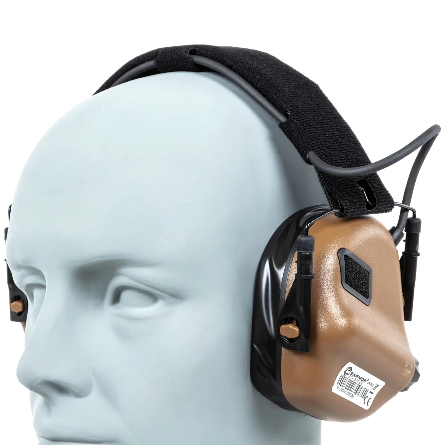 Protecteurs auditifs actifs M31 Plus Earmor - Coyote Brown