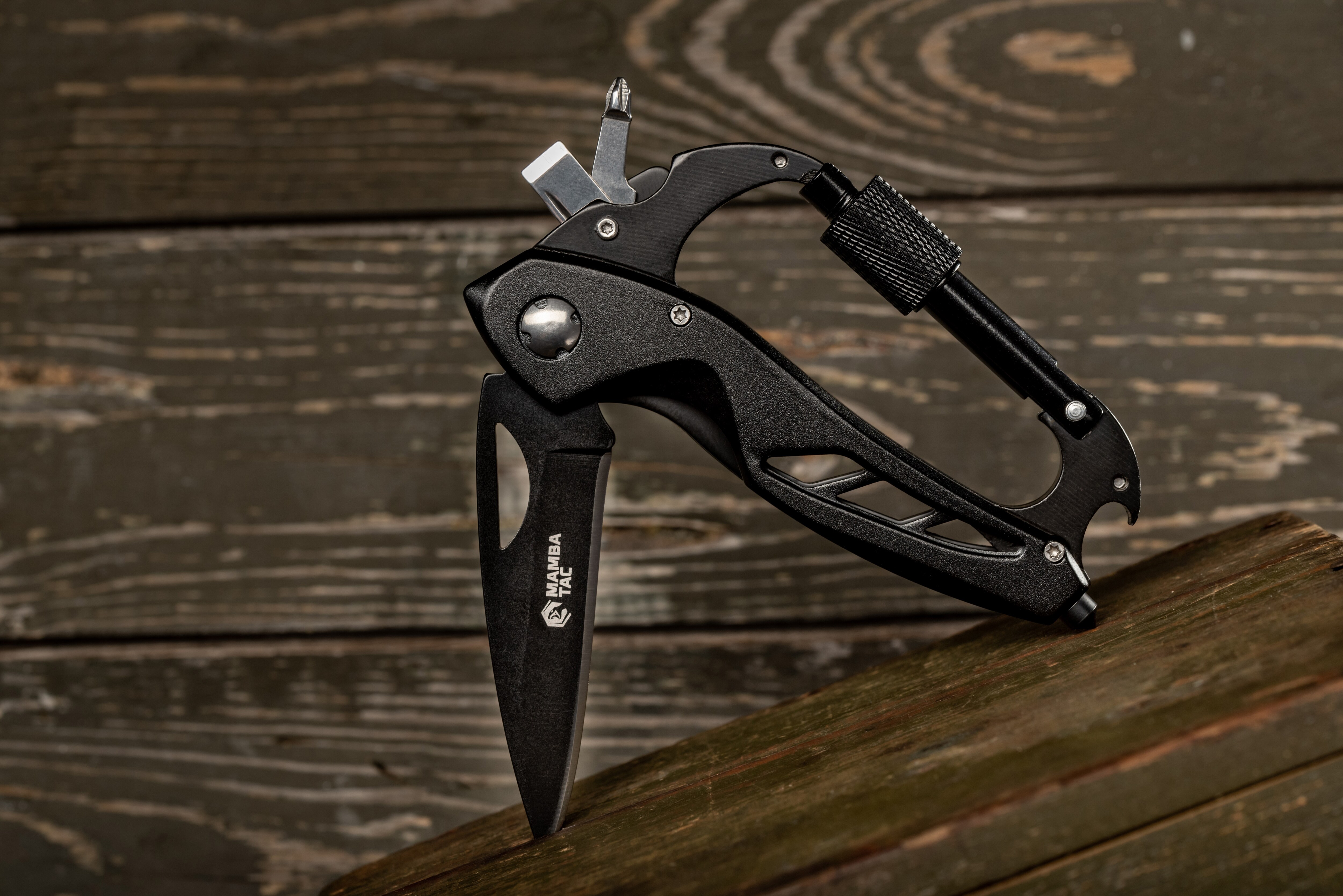 Multitool Knife Clip 6en1 Mamba Tac - Black