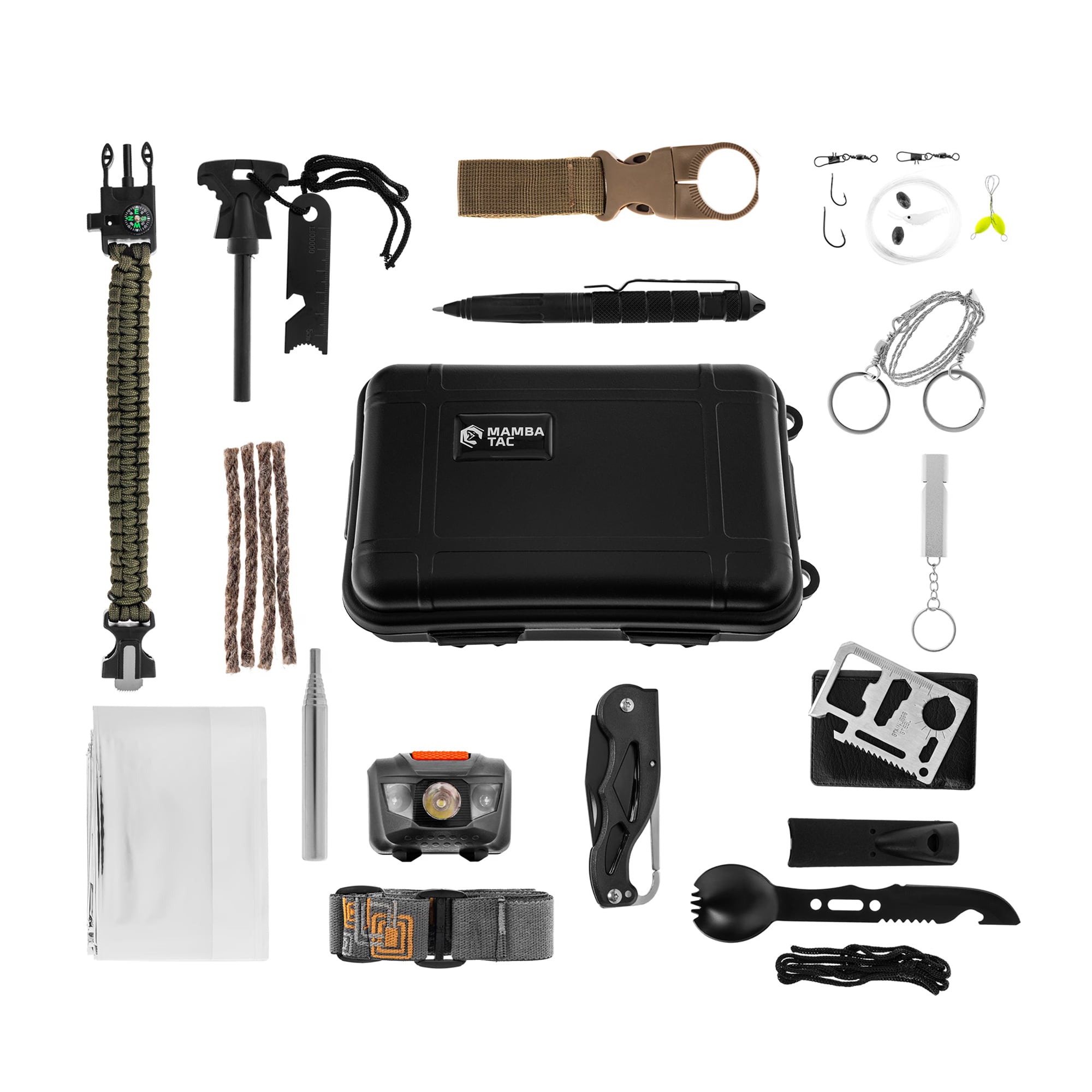 Kit de survie All In One Survival Box Mamba Tac