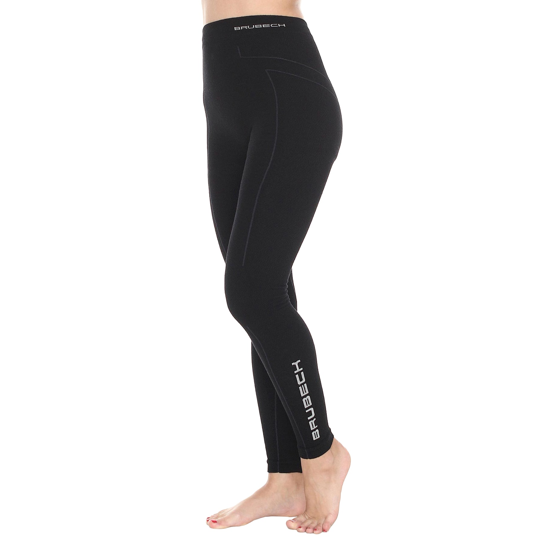 Leggings thermiques pour femmes Extreme Wool Brubeck - Noir