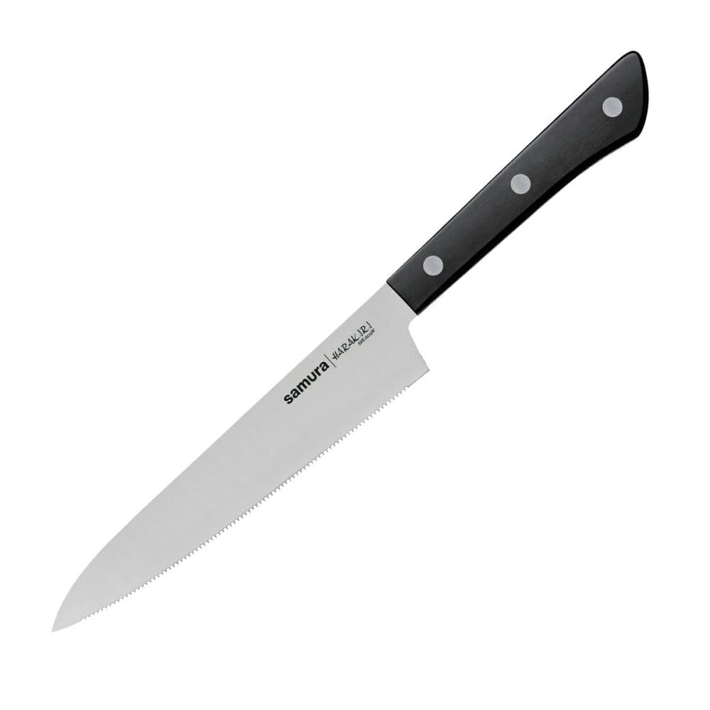 Couteau de cuisine dentelé Harakiri 15 cm Samura 