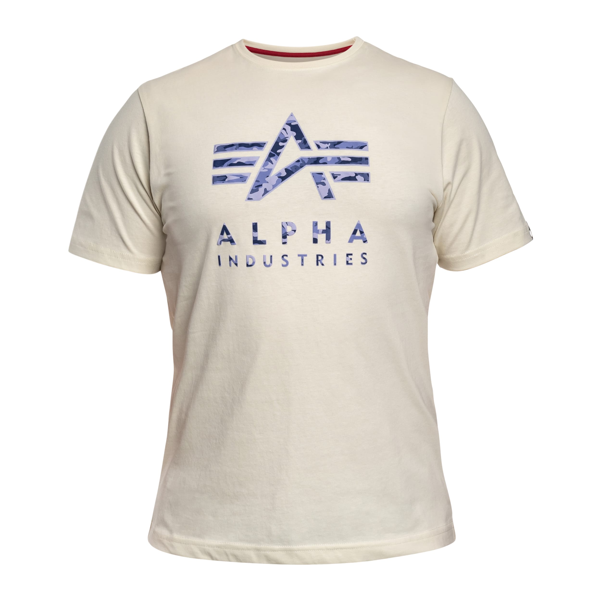 T-Shirt Camo Puff Print Alpha Industries - Vintage Worn Blue