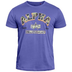 T-Shirt College Camo Alpha Industries - Night Purple