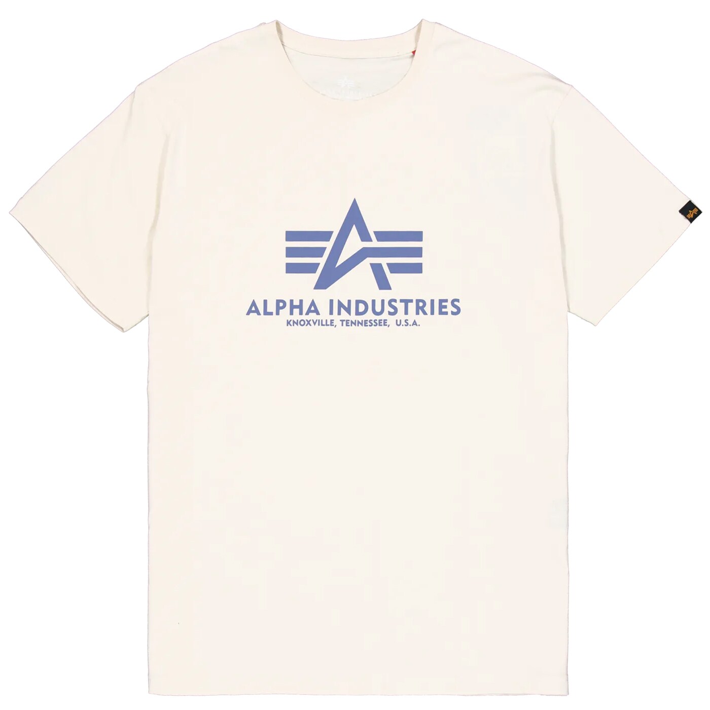 T-shirt Basic Alpha Industries  - Vintage White/Night Purple