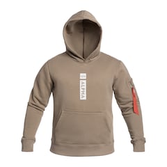 Sweatshirt Alpha Puff Print Hoodie Alpha Industries - Vintage Sand
