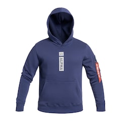 Sweatshirt Alpha Puff Print Hoodie Alpha Industries - Night Purple