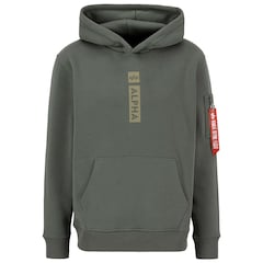 Sweatshirt Alpha Puff Print Hoodie Alpha Industries - Dark Olive