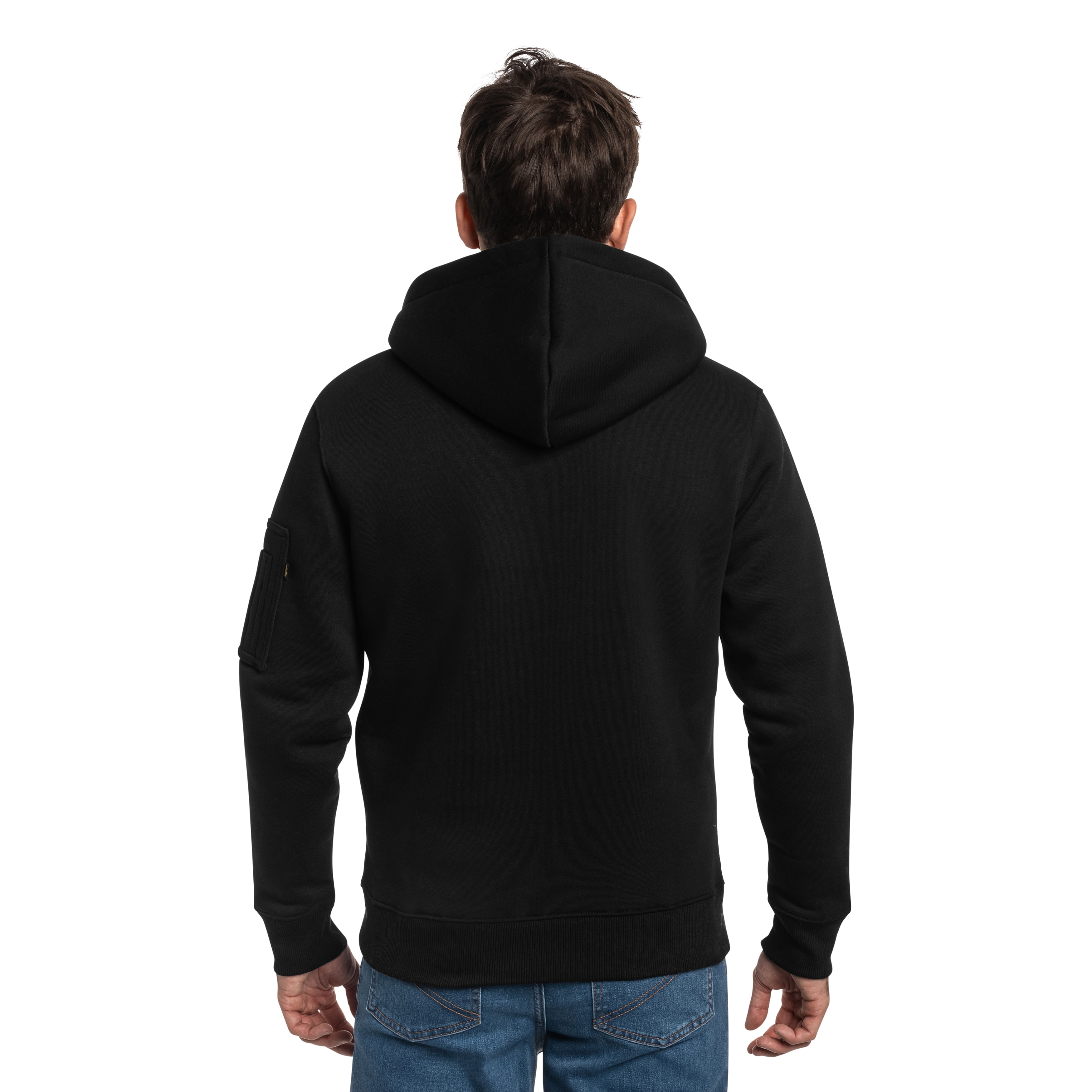 Sweatshirt Alpha Puff Print Hoodie Alpha Industries  - Black