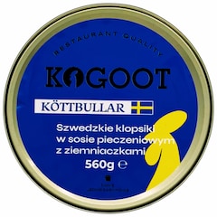 Aliments en conserve - Boulettes de viande suédoises Köttbullar en sauce rôtie avec pommes de terre 560 g Kogoot