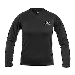 T-shirt thermoactif pour femmes Long Sleeve Climate-X Highlander Outdoor - Black