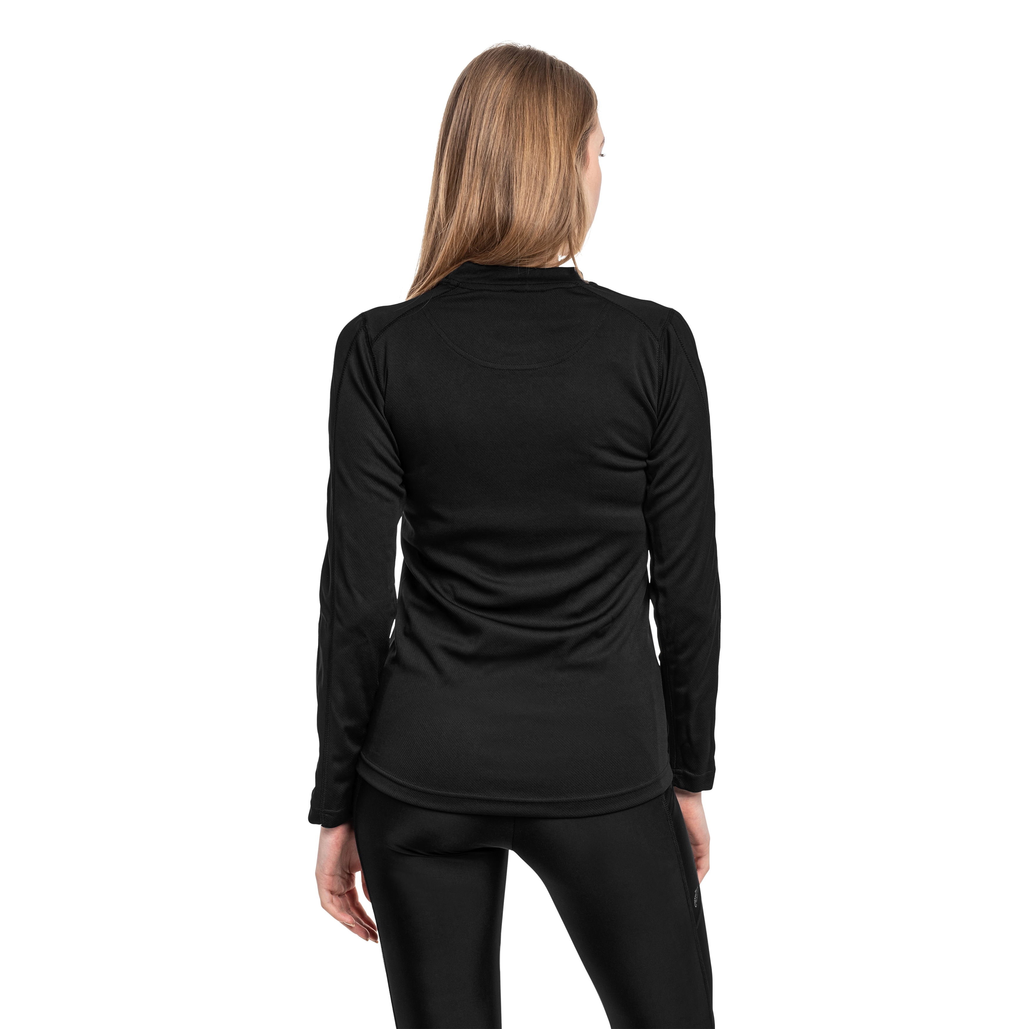 T-shirt thermoactif pour femmes Long Sleeve Climate-X Highlander Outdoor - Black