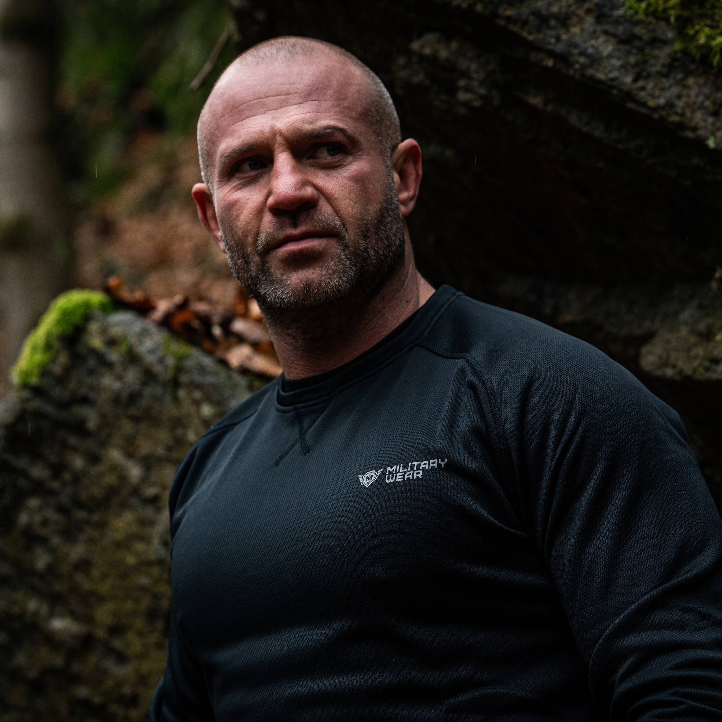 Sweat-shirt Ghost Layer Military Wear - Black