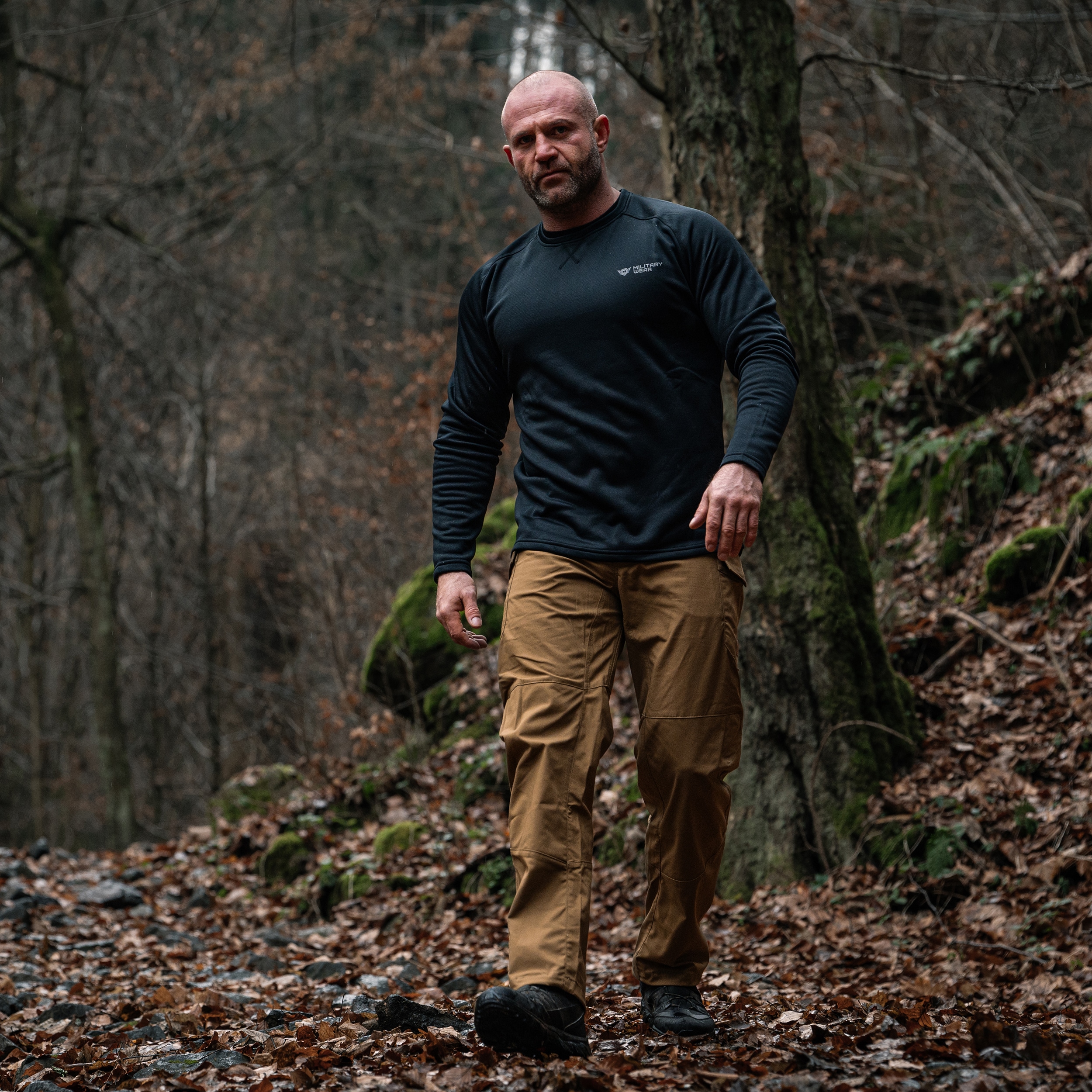 Sweat-shirt Ghost Layer Military Wear - Black