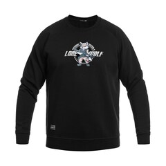 Sweatshirt Hawk Lone Wolf Pentagon - Black