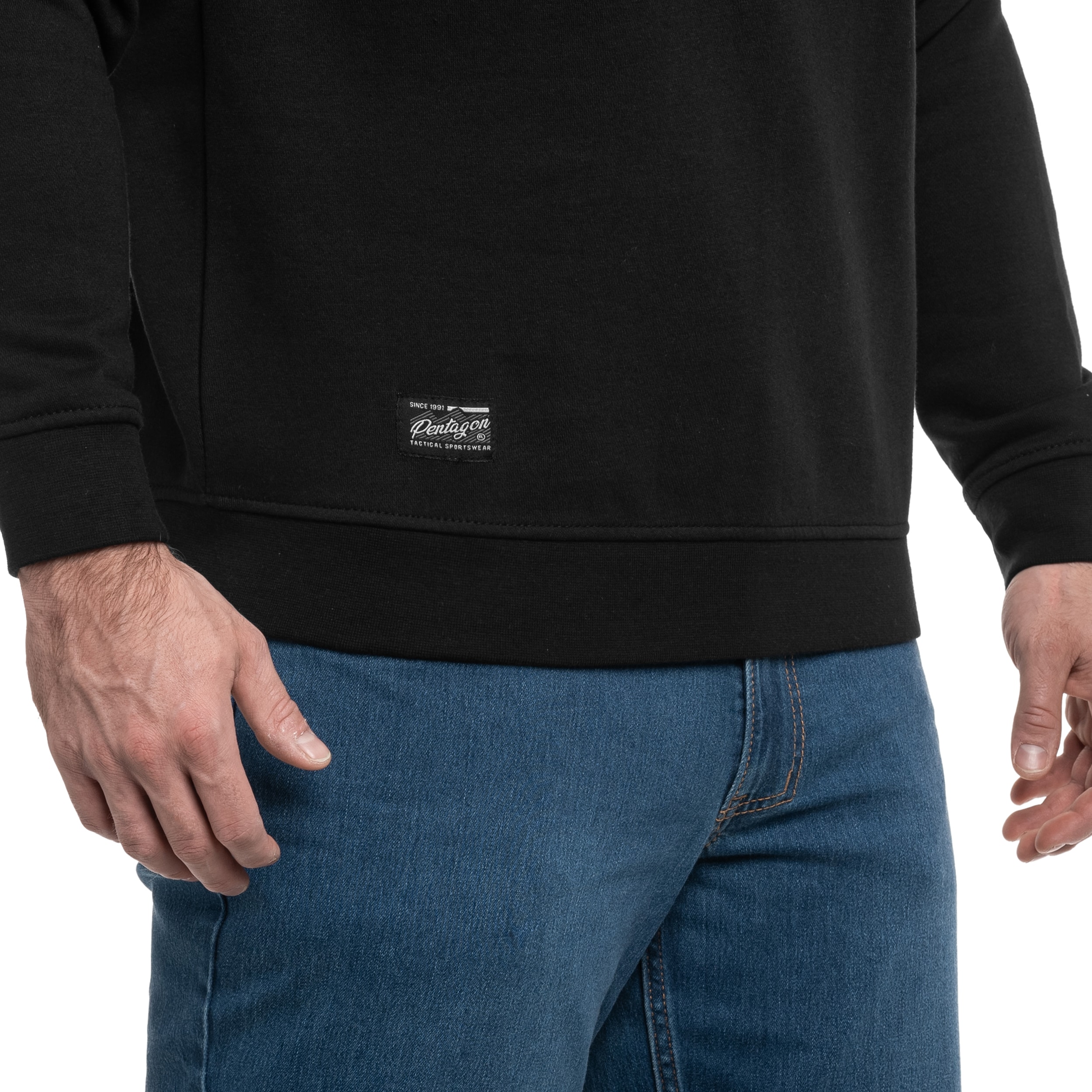 Sweatshirt Hawk Lone Wolf Pentagon - Black