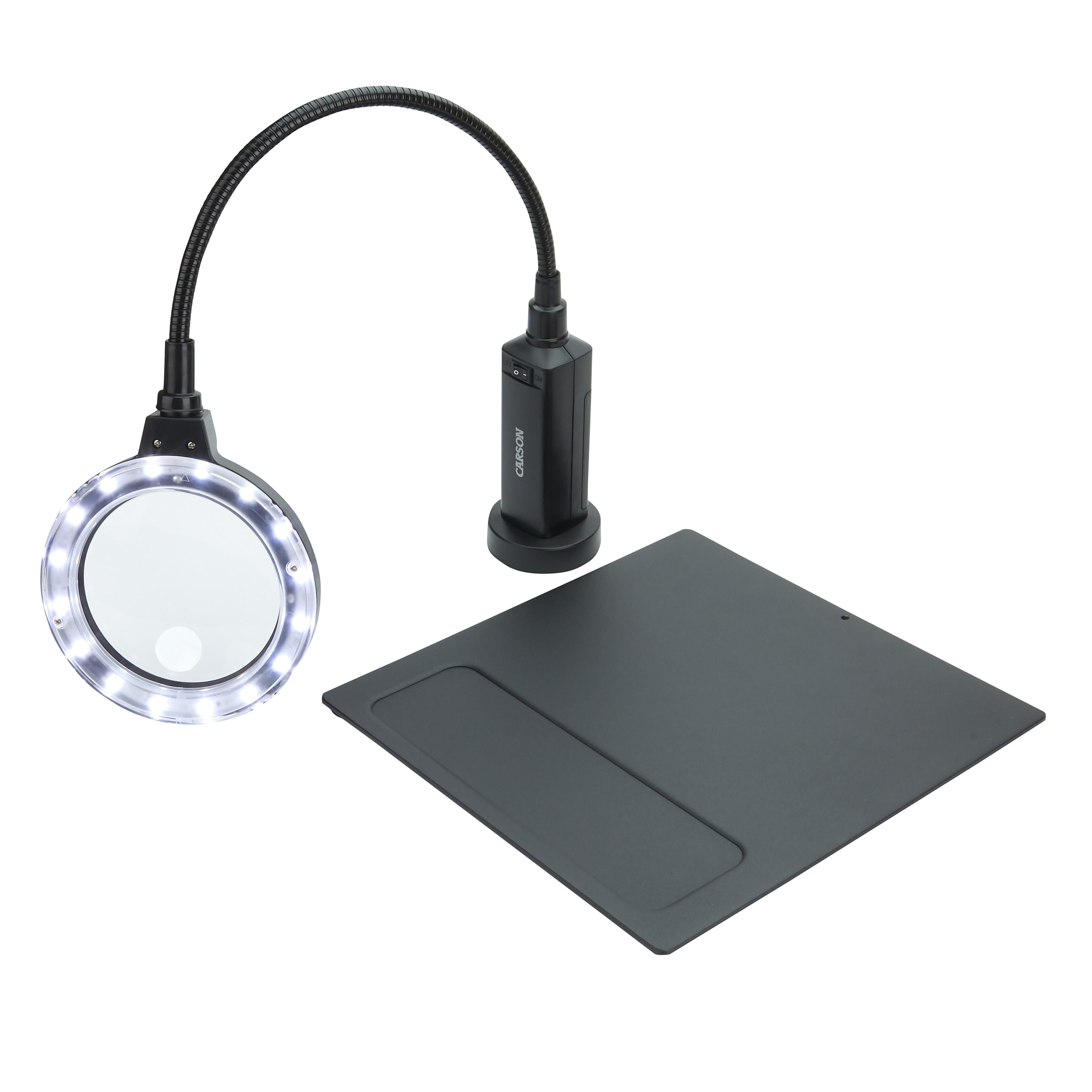 Loupe MagniFlex Pro 2x/4x avec éclairage LED Carson