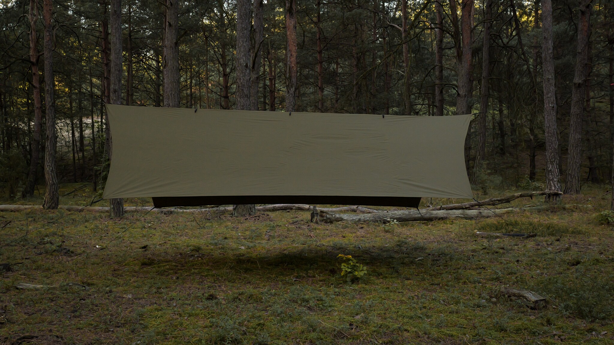 Bâche de bivouac Termo Tarp T2 StingRay 3,6 x 2,8 m TigerWood - Khaki