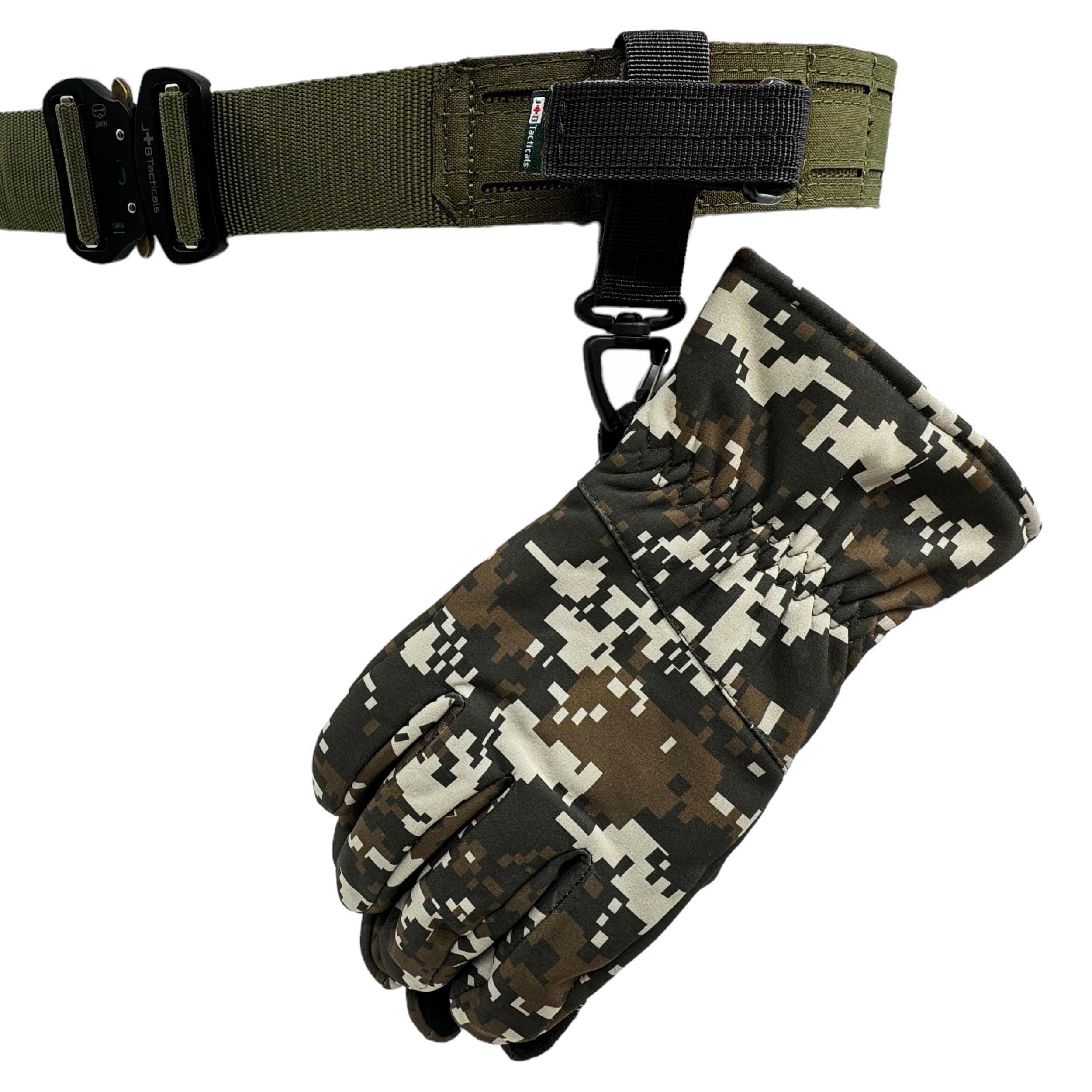 Porte-gants MOLLE avec mousqueton JB Tacticals - Black