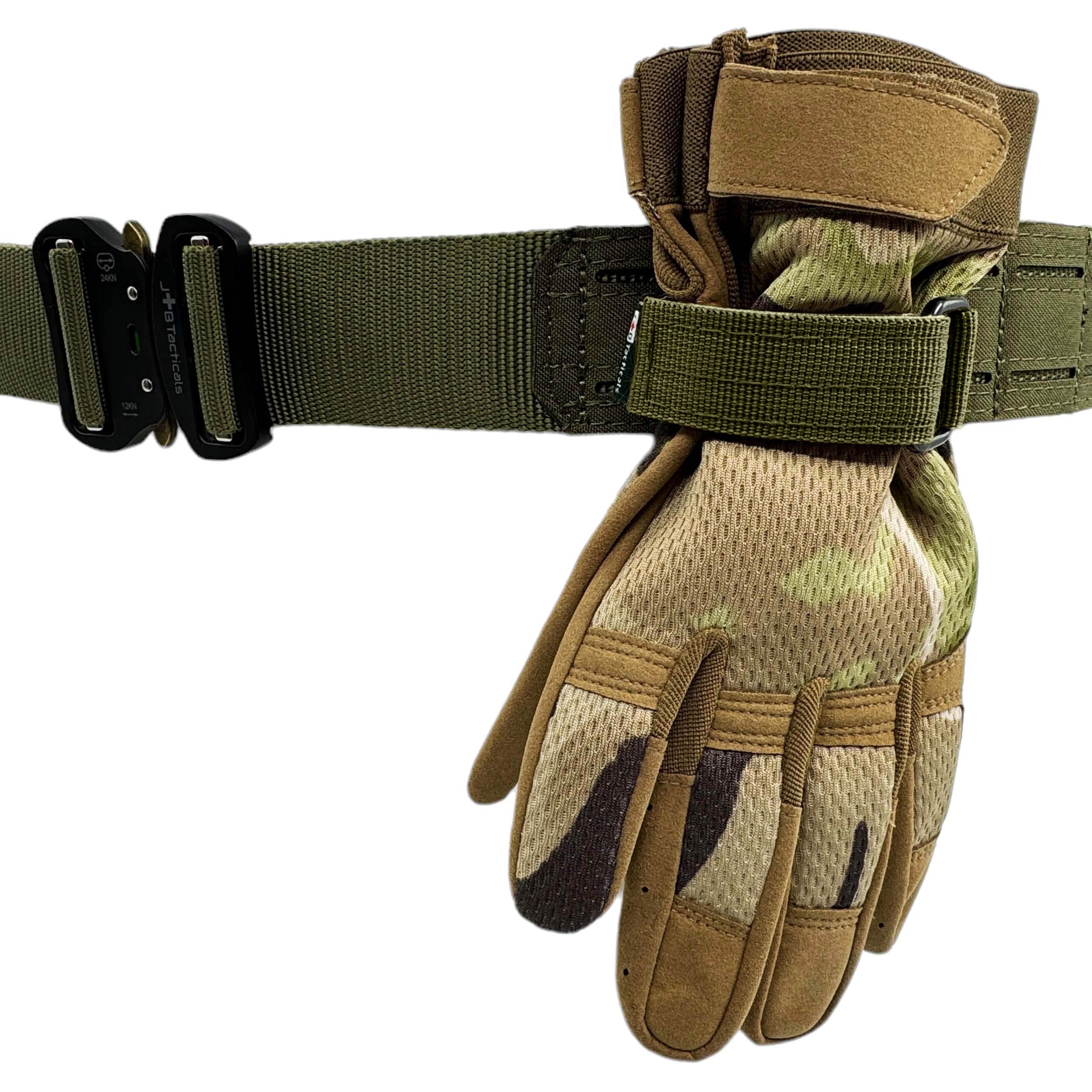 Porte-gants MOLLE avec mousqueton JB Tacticals - Green