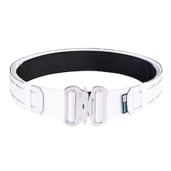 Ceinture tactique MOLLE Laser Cut avec une ceinture intérieure JB Tacticals - White