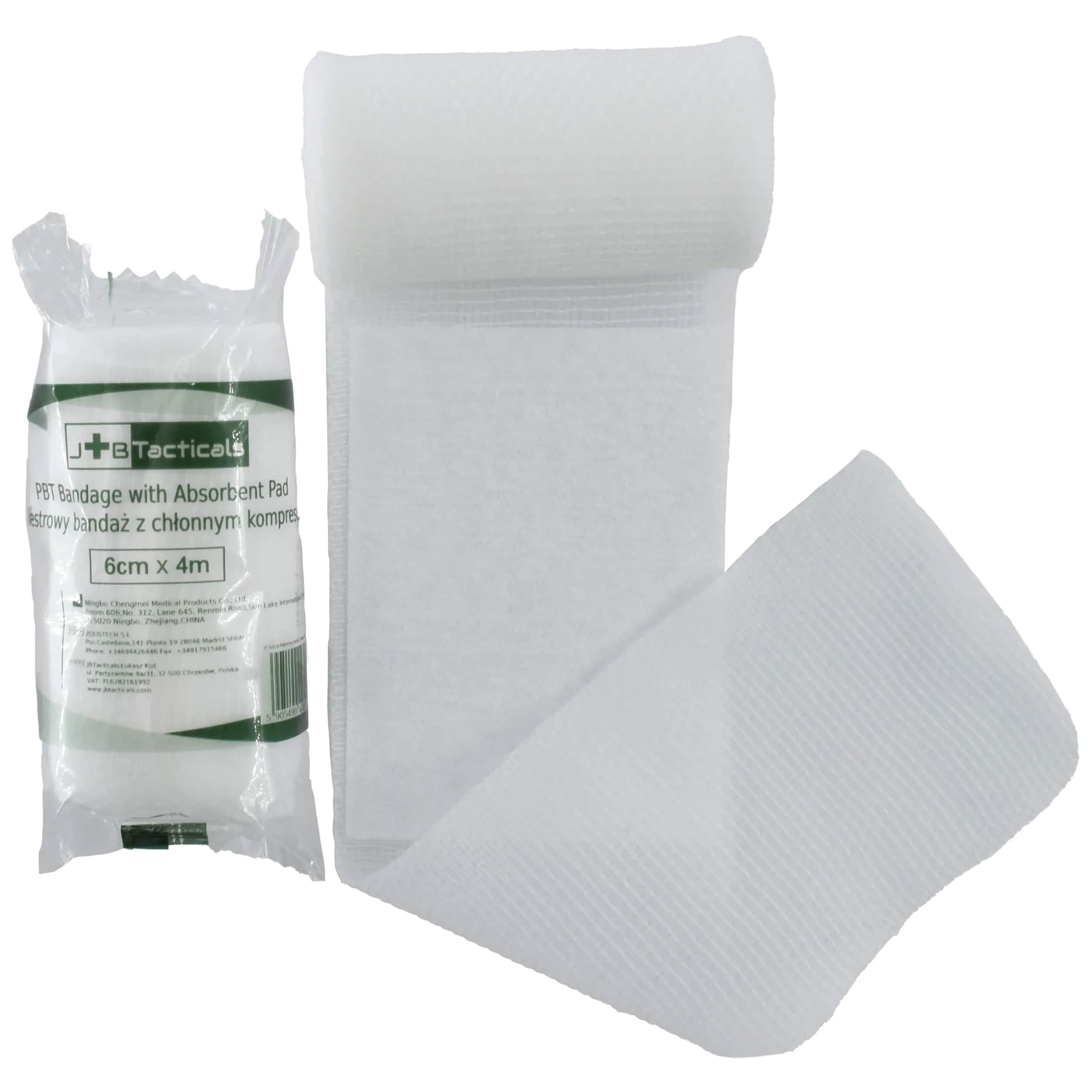 Bandage élastique PBT avec une compresse 6 cm JB Tacticals