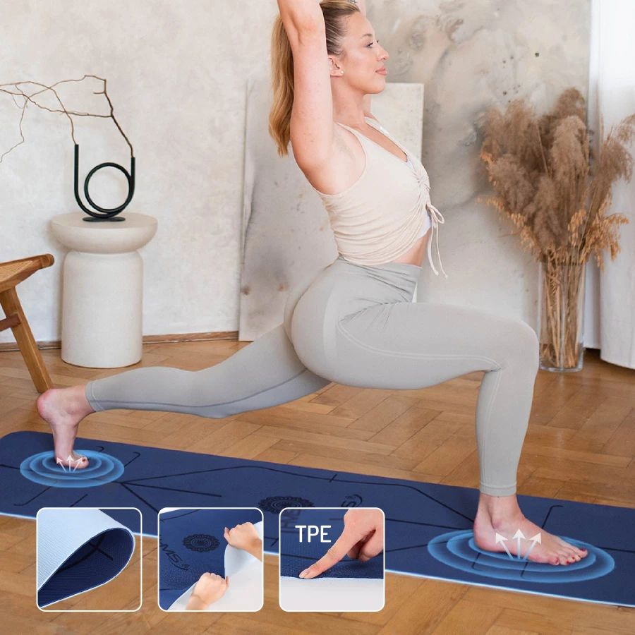 Tapis YM10 pour le yoga HMS - Dark Blue