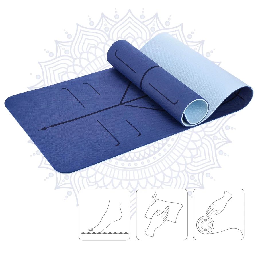 Tapis YM10 pour le yoga HMS - Dark Blue