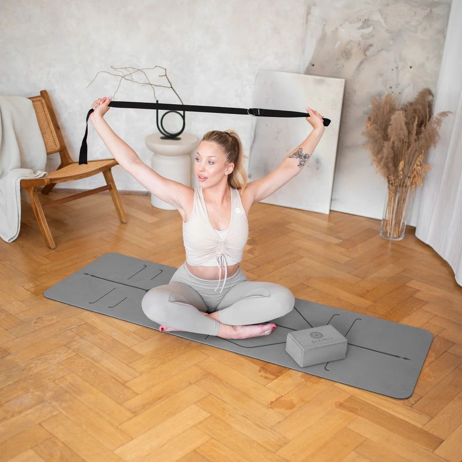 Tapis YM10 pour le yoga HMS - Gray