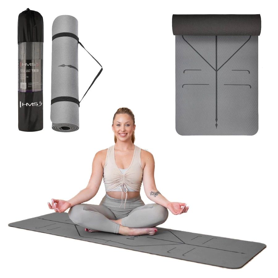 Tapis YM10 pour le yoga HMS - Gray