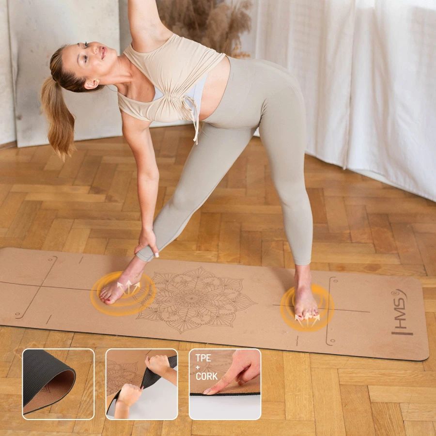 Tapis YM11 pour le yoga HMS - Cork