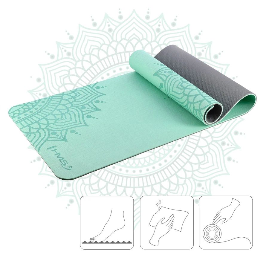 Tapis YM10 pour le yoga HMS - Mint