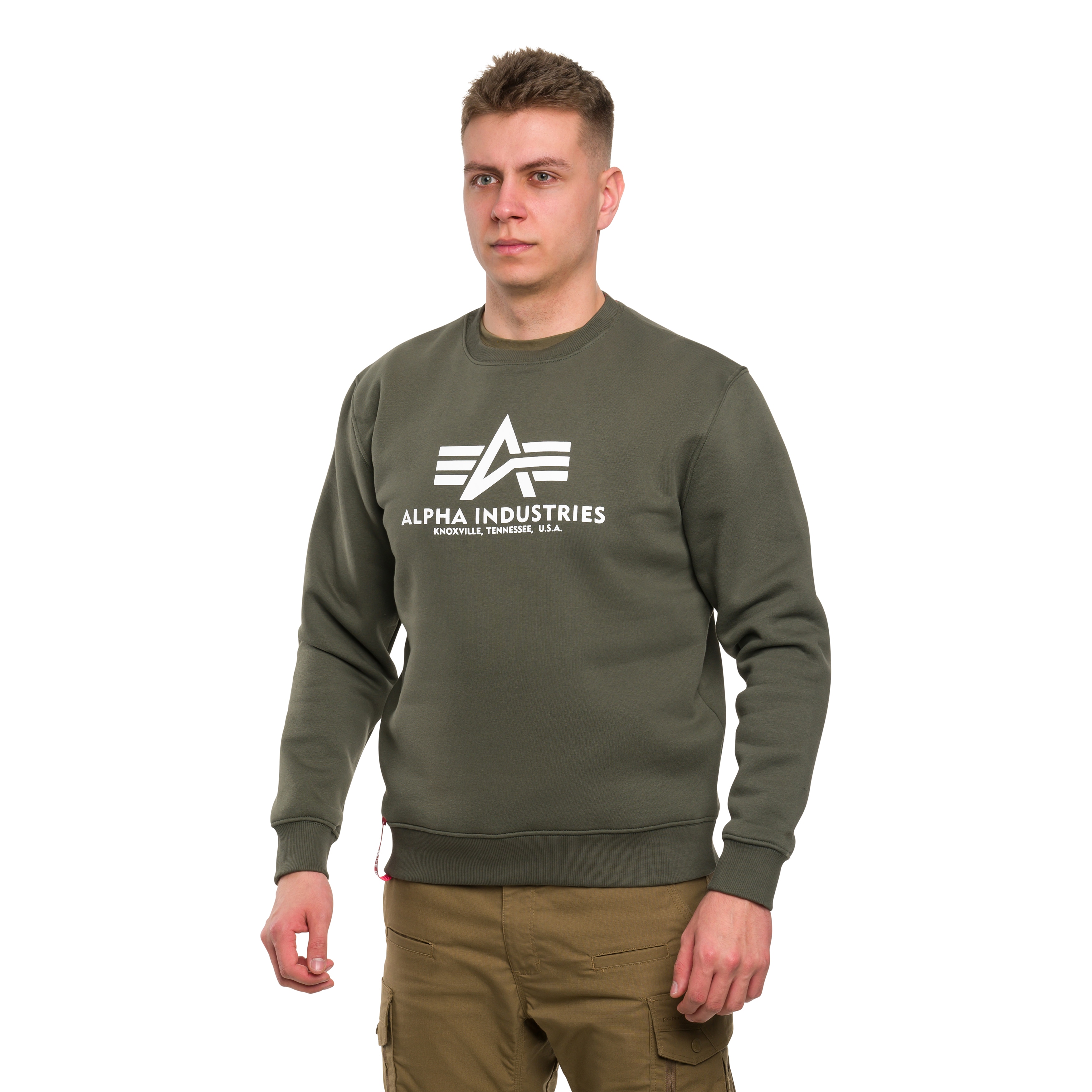 Sweatshirt Basic Sweater Alpha Industries - Dark Olive