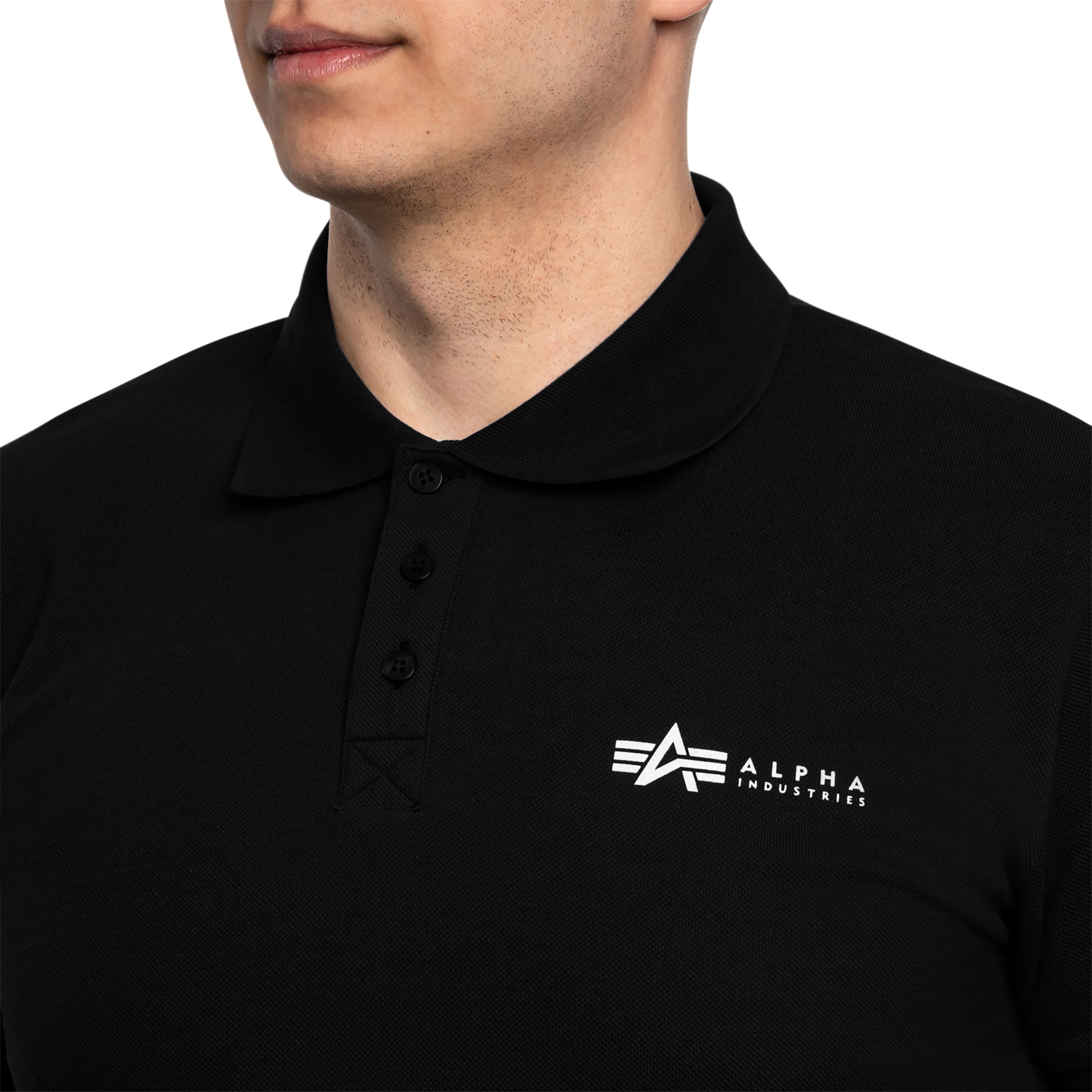 Polo Basic Small Logo Alpha Industries - Black