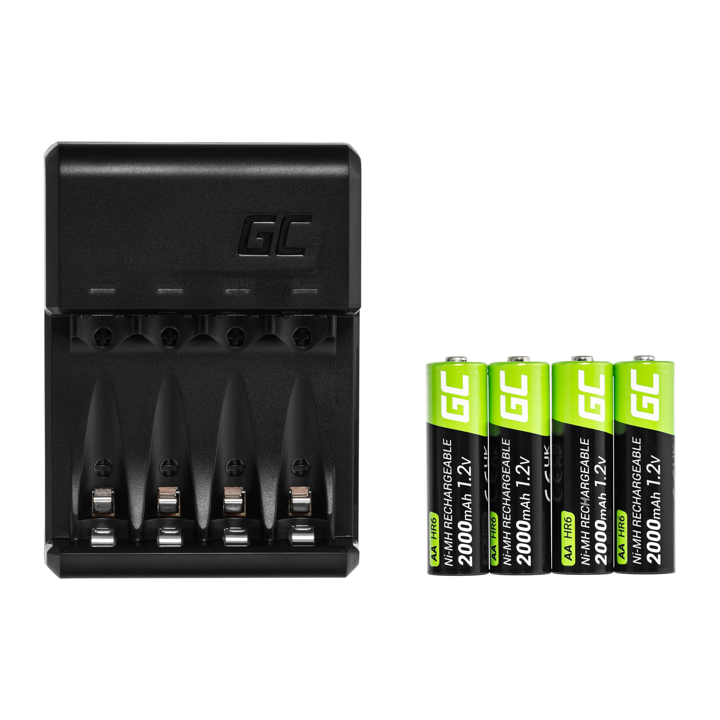 Chargeur GC VitalCharger avec piles 4x AA Green Cell