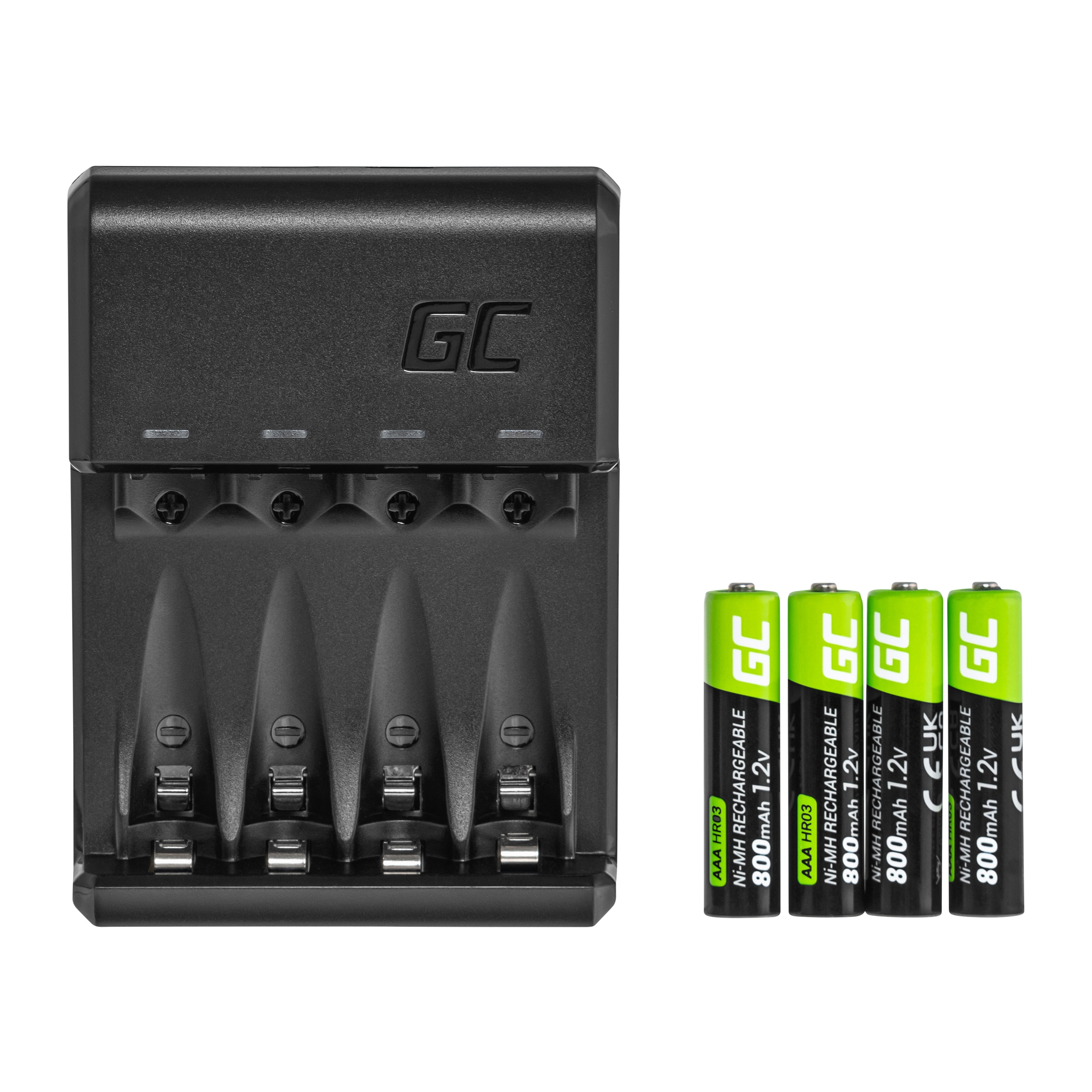 Chargeur GC VitalCharger avec piles 4x AAA Green Cell 