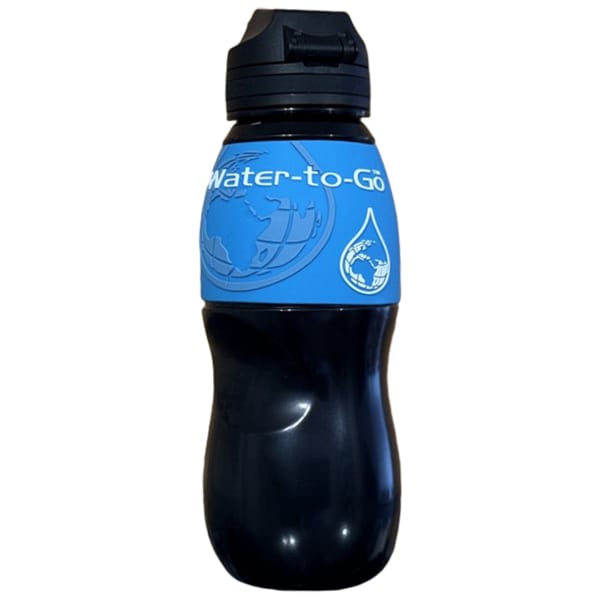 Bouteille avec filtre 750 ml 2024 Water-to-Go - Noir/Bleu