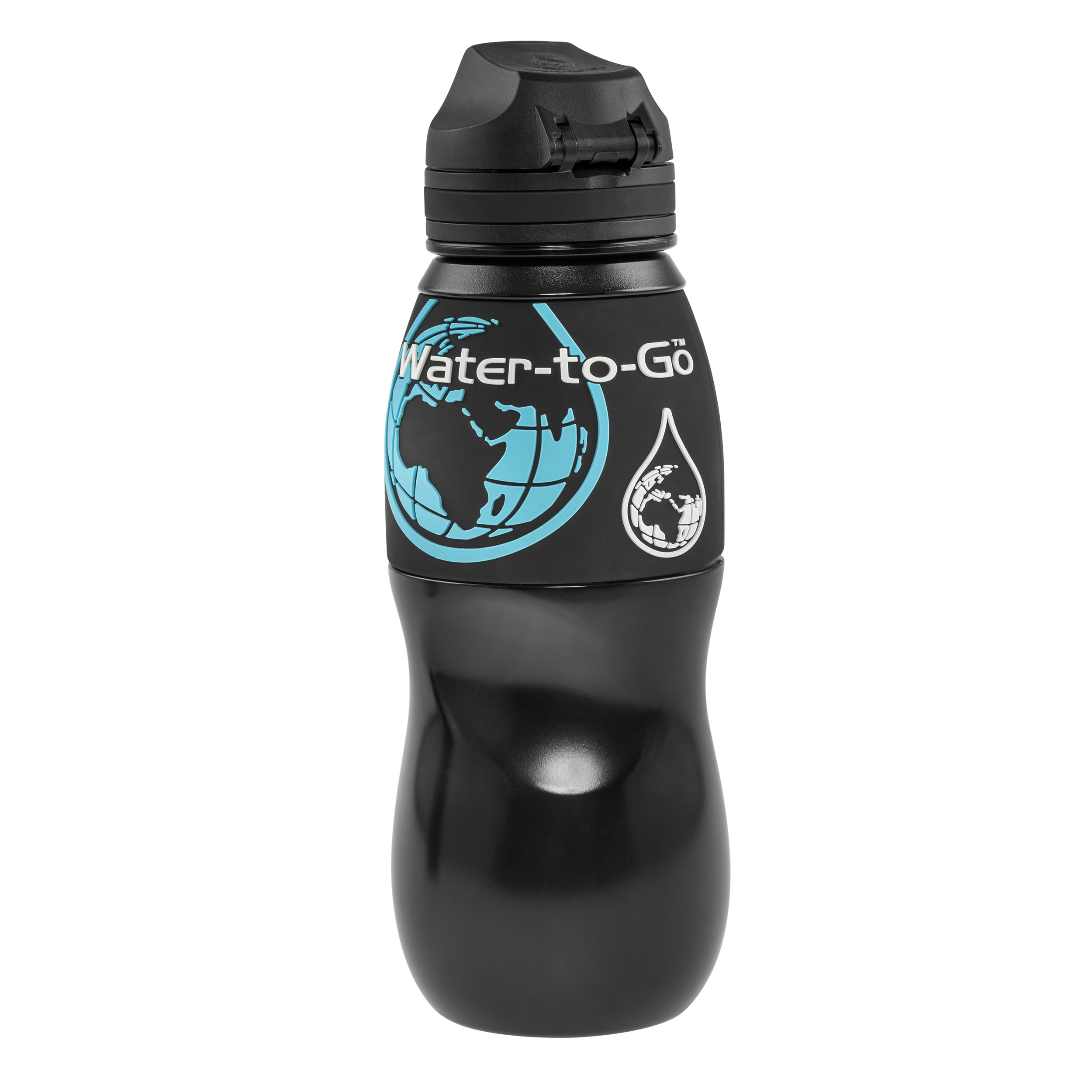 Bouteille avec filtre 750 ml 2024 Water-to-Go - Noir