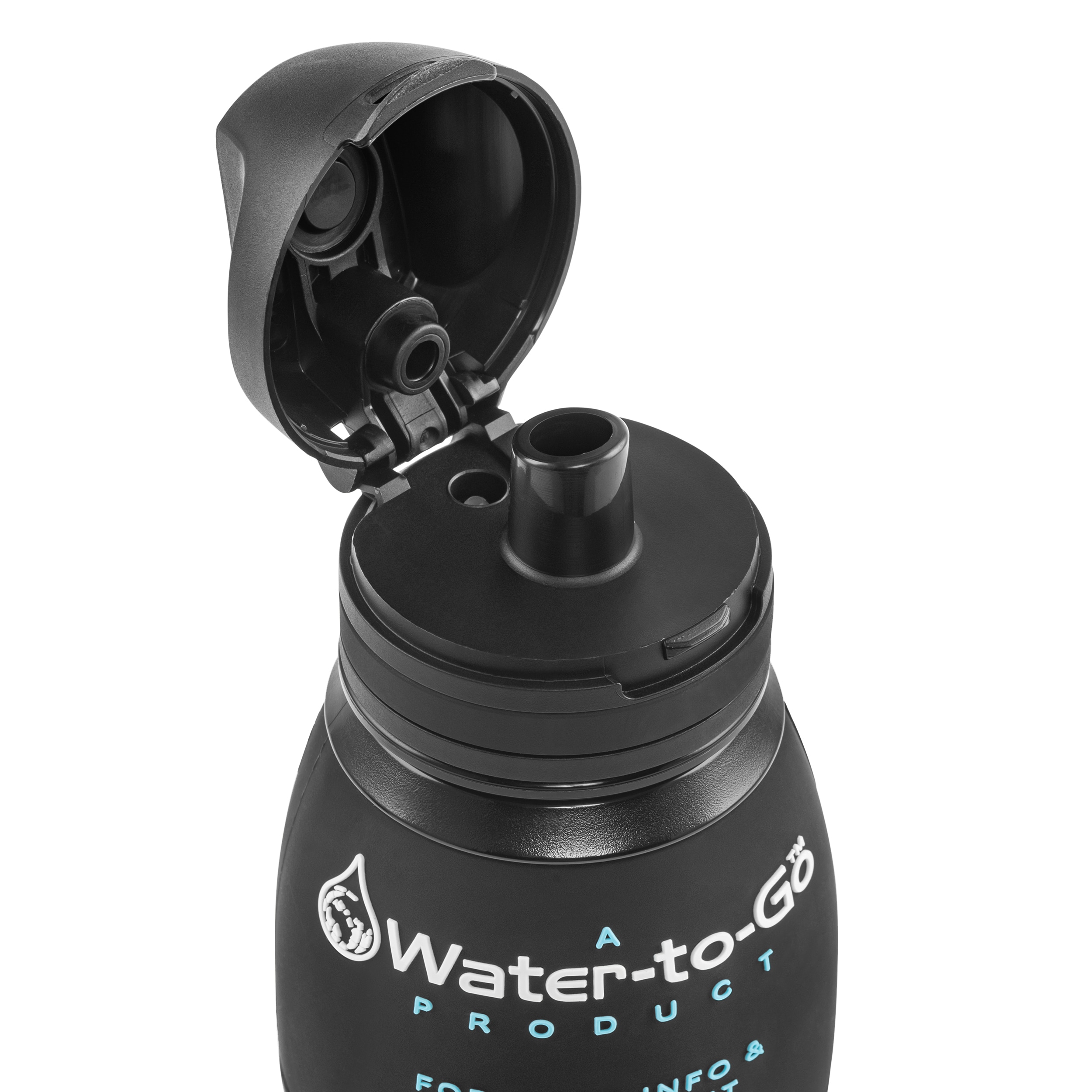 Bouteille avec filtre 750 ml 2024 Water-to-Go - Noir