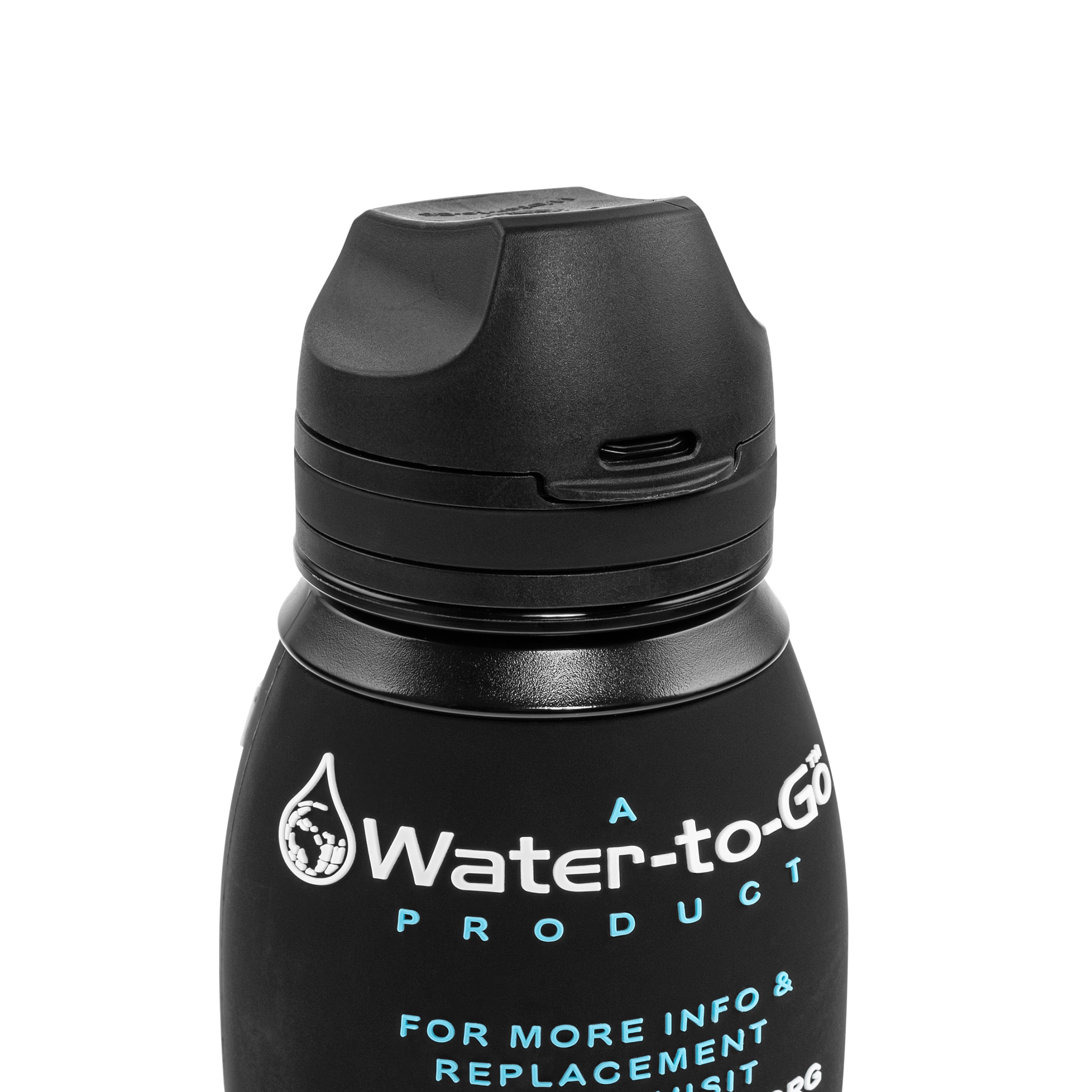 Bouteille avec filtre 750 ml 2024 Water-to-Go - Noir