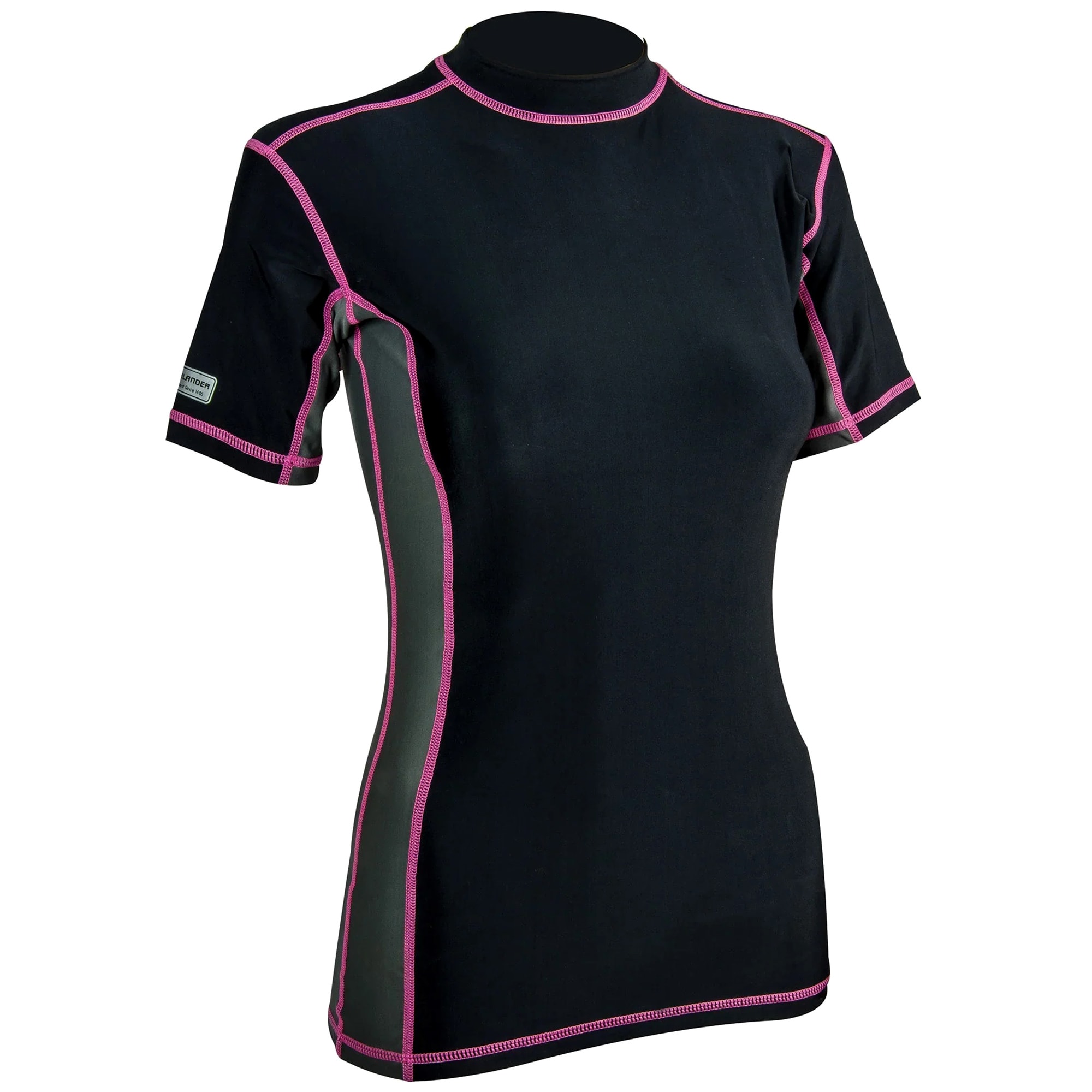 T-shirt thermique pour femmes Pro Comp Short Sleeve Top Highlander - Black/Grey