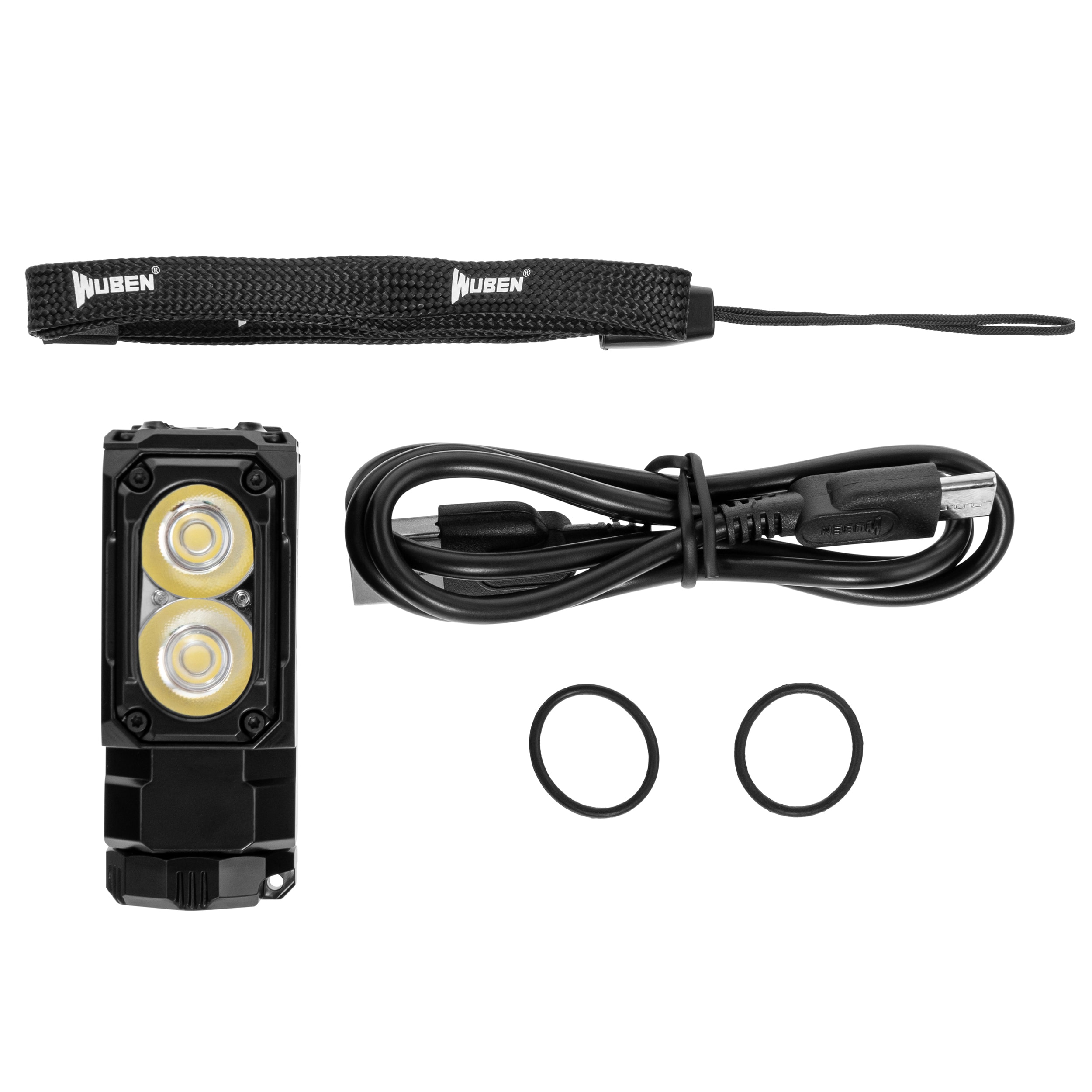 Lampe de poche E7 5000K - 1800 lumens Wuben - Black
