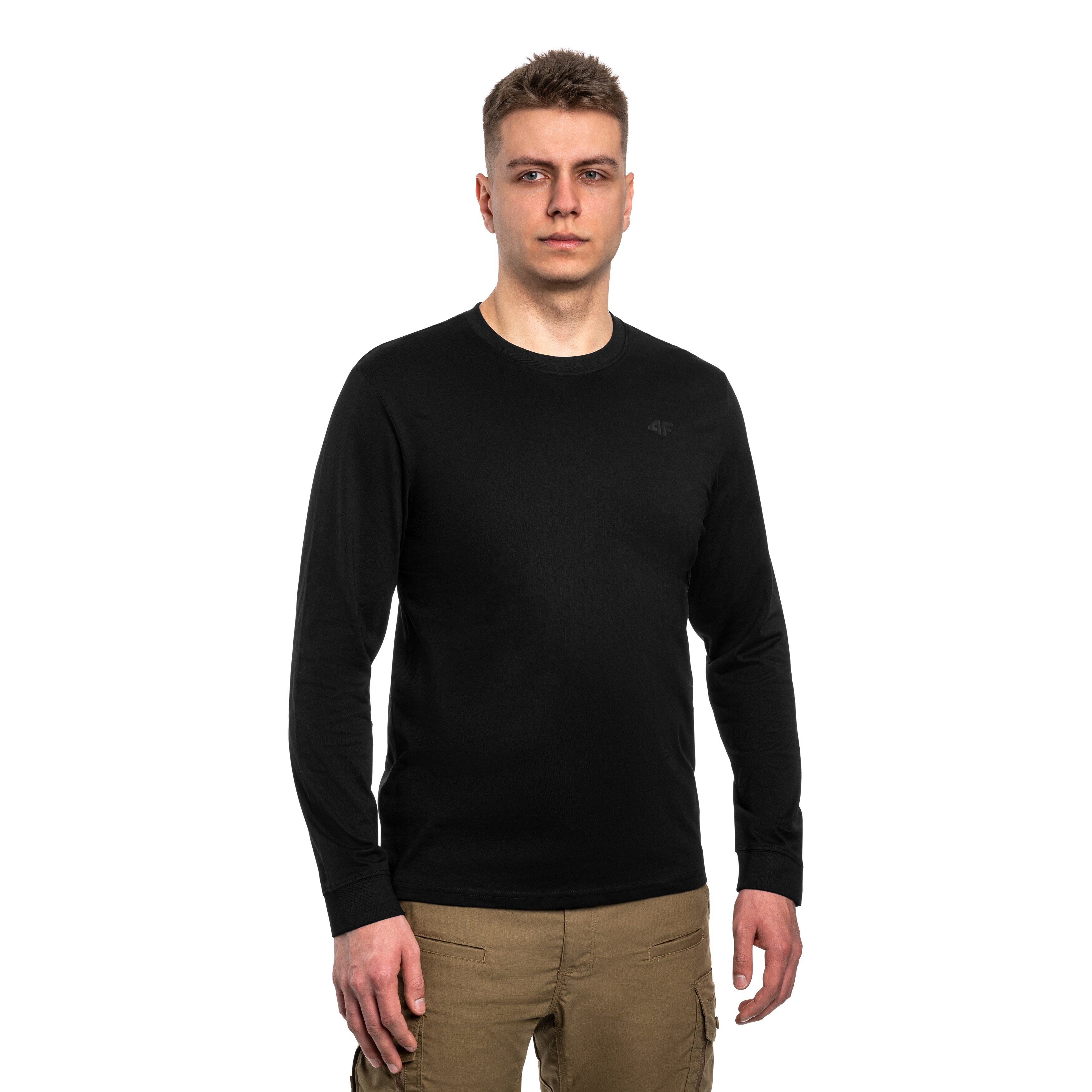 T-shirt Longsleeve Regular 4F - Noir