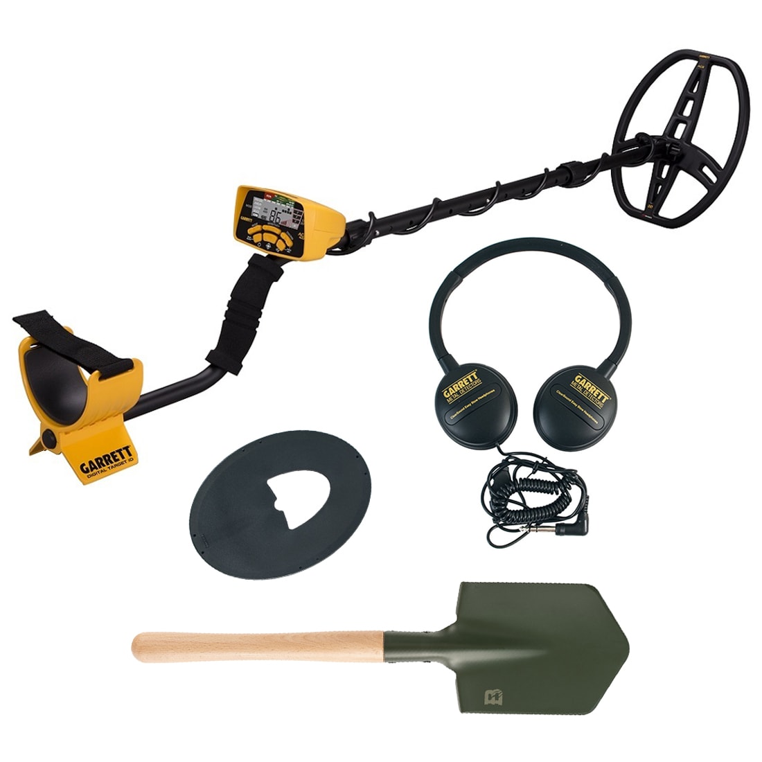 Détecteur de métaux ACE 300i Garrett + pelle Forces Shovel Badger Outdoor - Ensemble