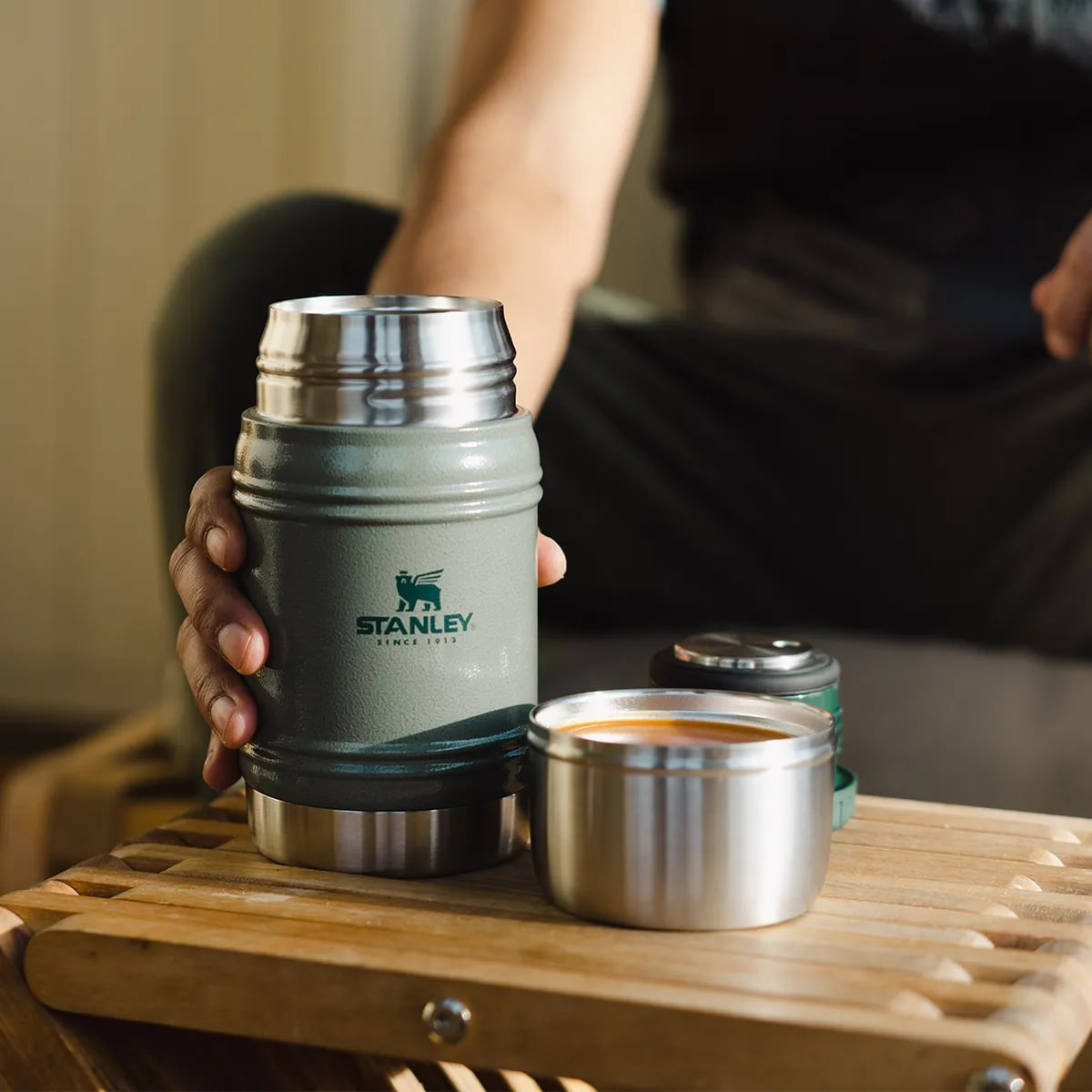 Thermos de repas Artisan Thermal Food Jar 500 ml Stanley - Hammertone Green