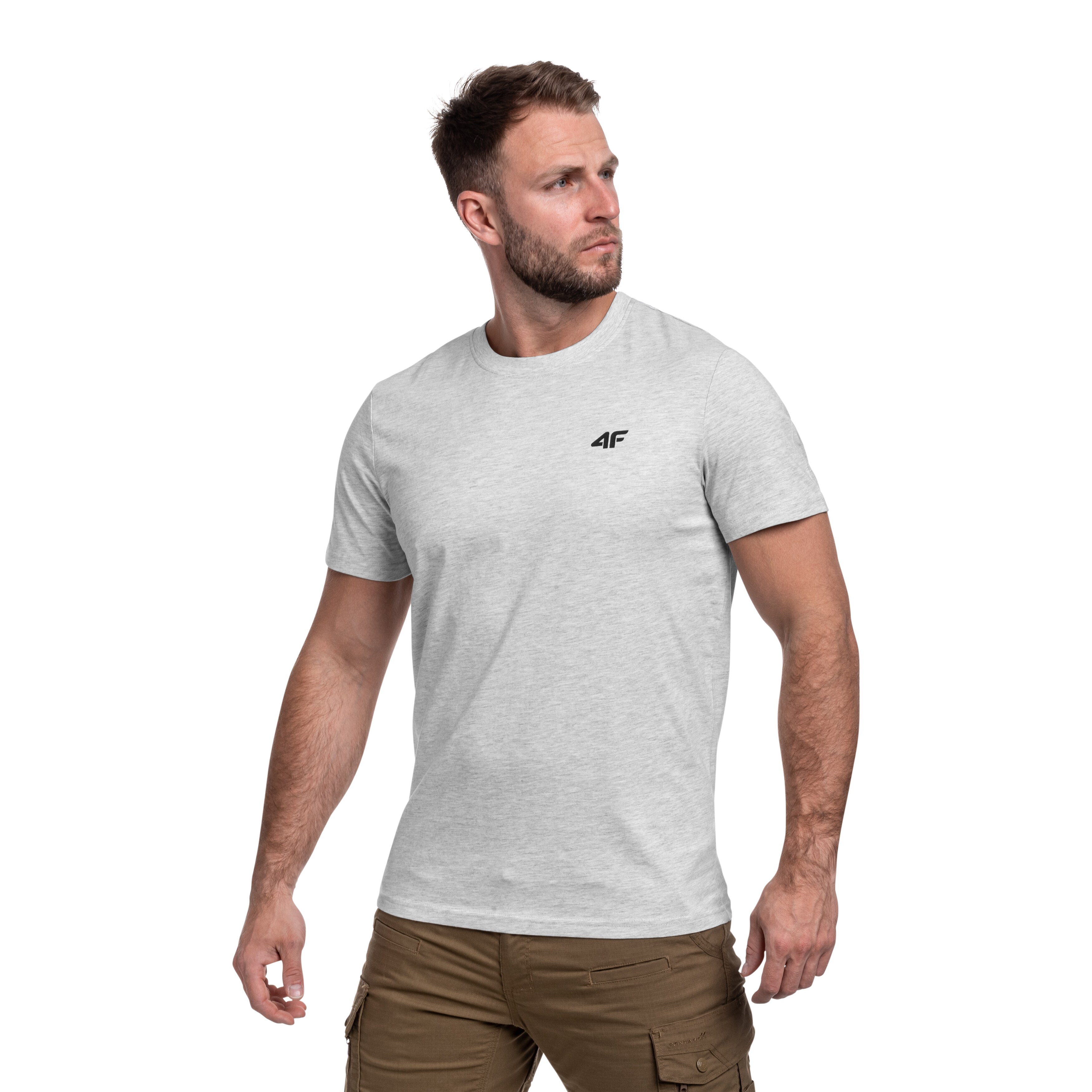 T-Shirt M2256 4F - Cool Light Grey Melange