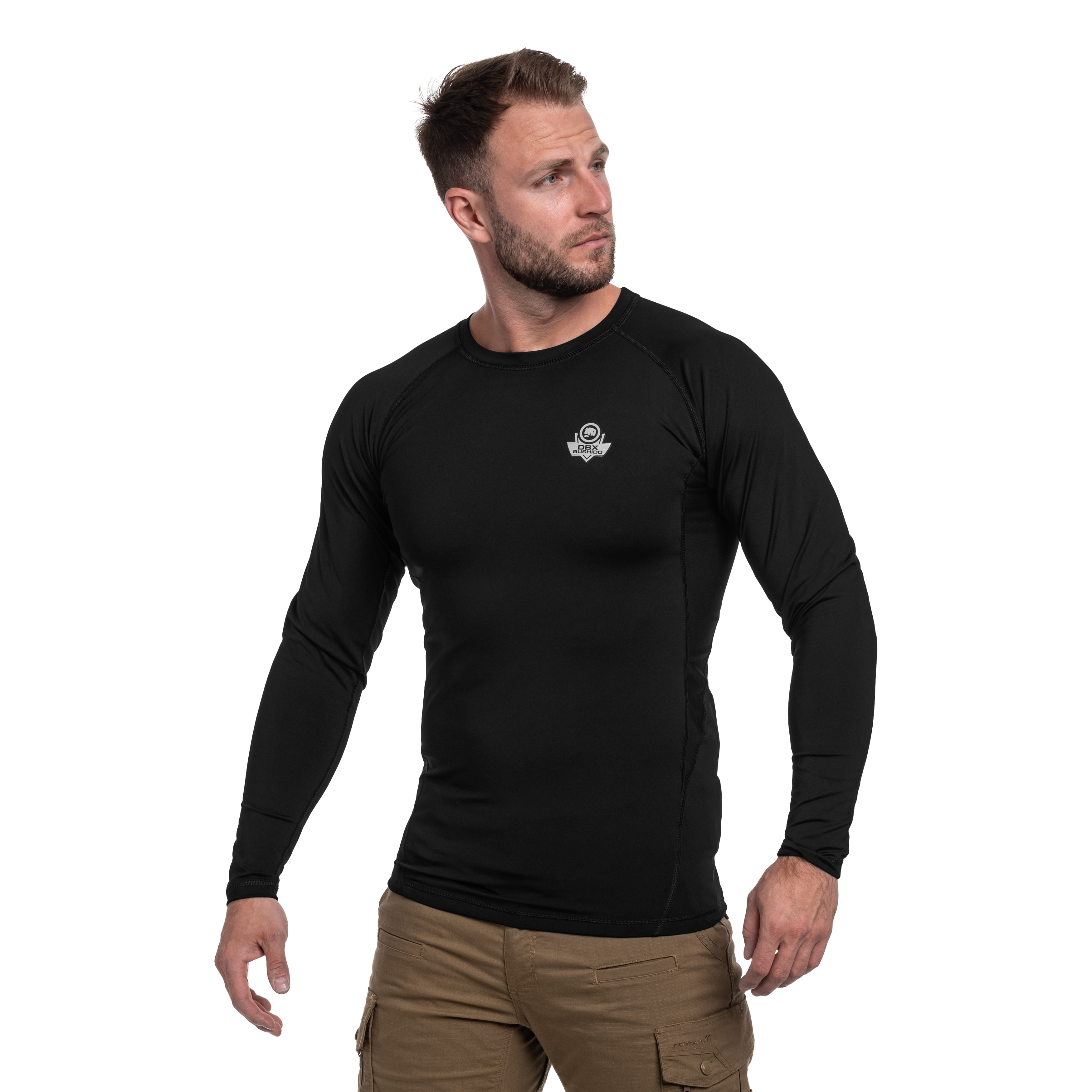 T-shirt Rashguard Long Sleeve Black RSL DBX Bushido - Noir