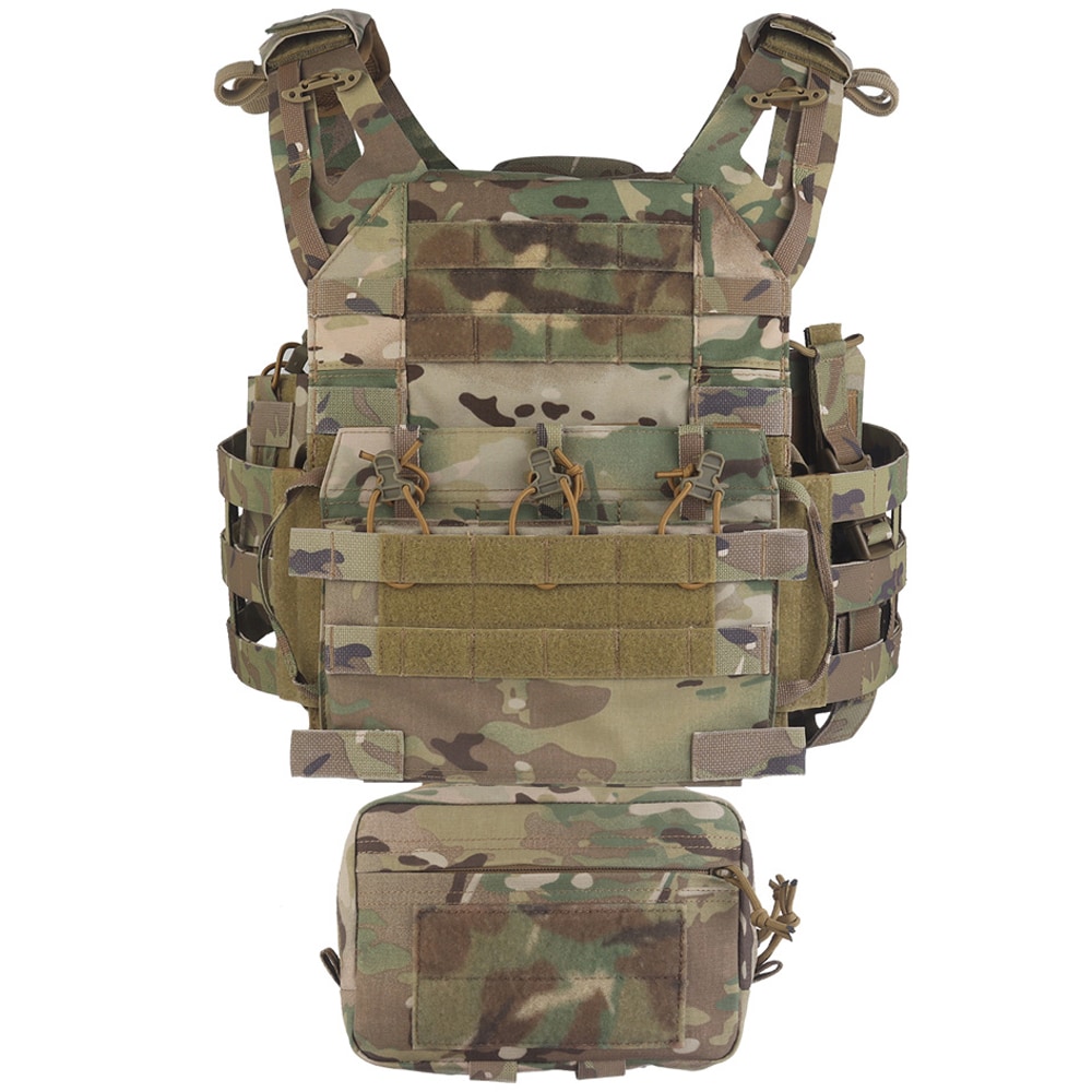 Gilet tactique VE-106 Plate Carrier Wosport - MultiCam