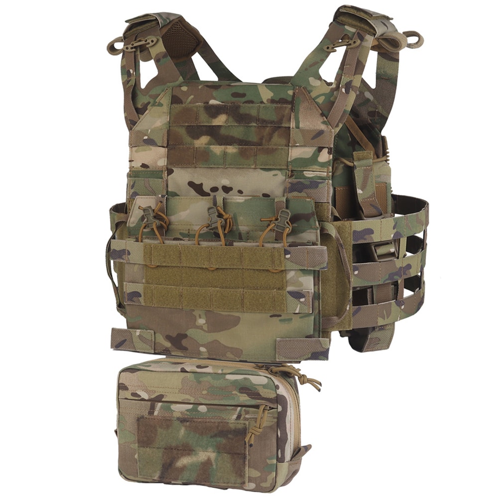 Gilet tactique VE-106 Plate Carrier Wosport - MultiCam